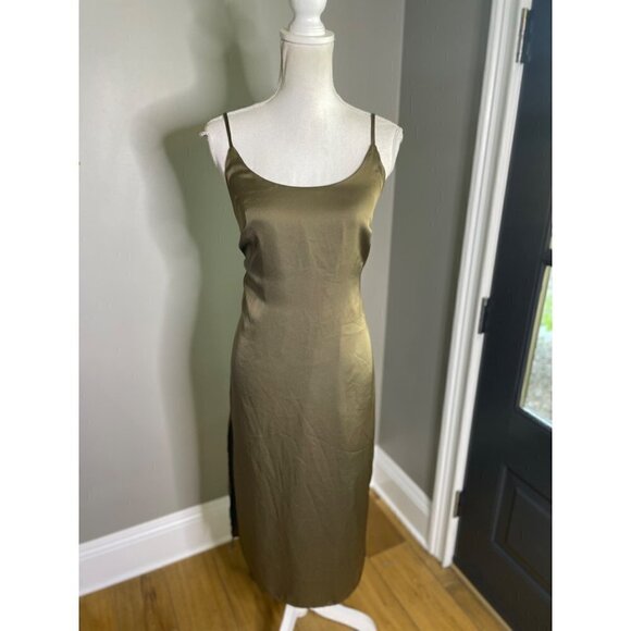 LeRumi Kinsey Slip Dress Green Womens Size Medium - Picture 7 of 16